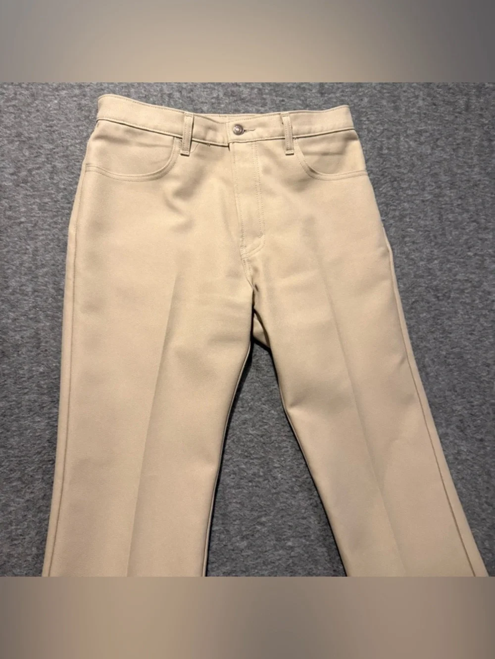 Levis 517 VTG Bootcut Polyester Pants Mens 34x32 tan brown (fit 33x31) comfort